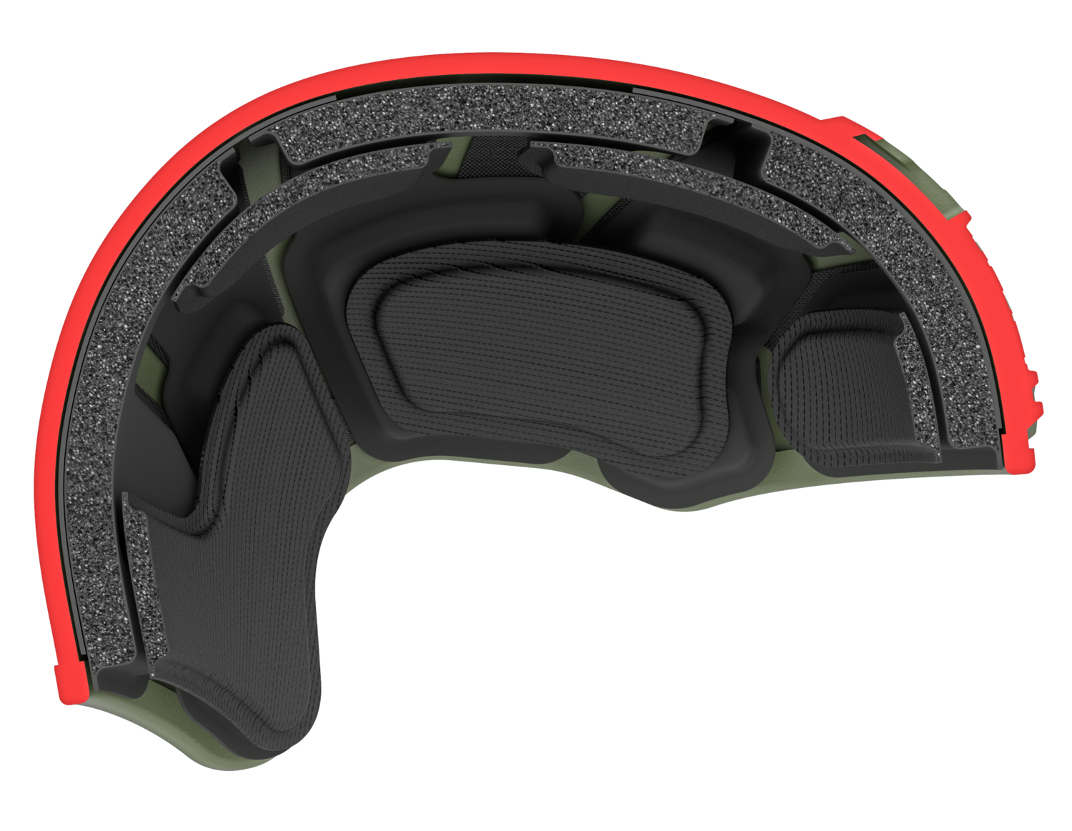 Bonowi MTEK Flux Helmsystem Querschnitt